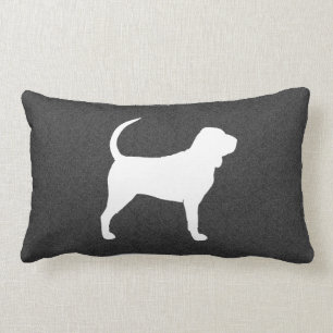 Coussin Rectangle Silhouette de Bloodhound