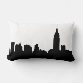 Coussin Rectangle Silhouette de la skyline de NYC, ESB #1