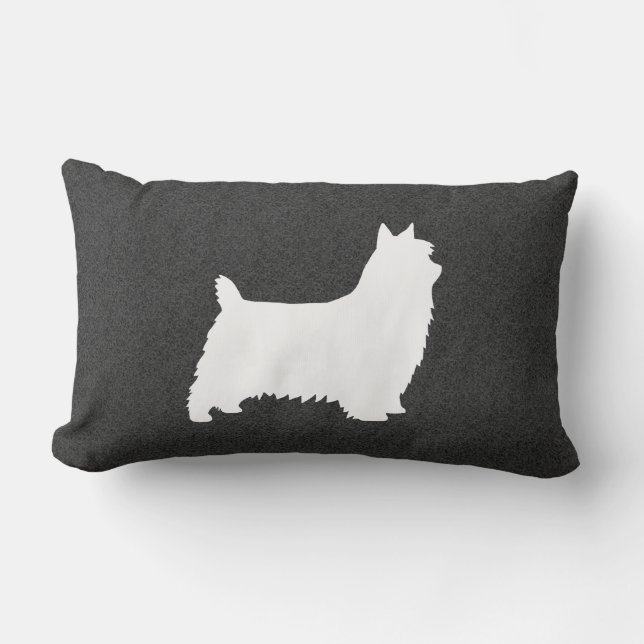 Coussin Rectangle Silky Terrier Silhouette (Recto)