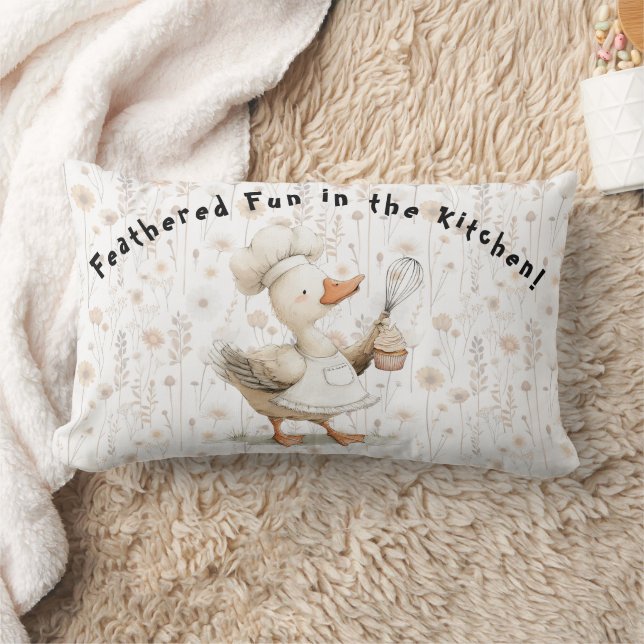 Coussin Rectangle Silly Goose Kitchen Throw Pillow (Couverture)