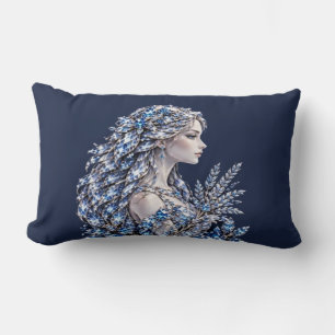 Coussin Rectangle Silver Crystal Vierge   Luxury Collection