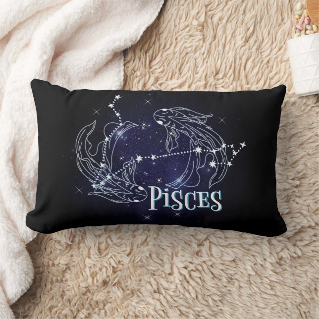 Coussin Rectangle SIM A Pisces Zodiac.SIGNE Zodiaque À La Mode Pisce (Couverture)
