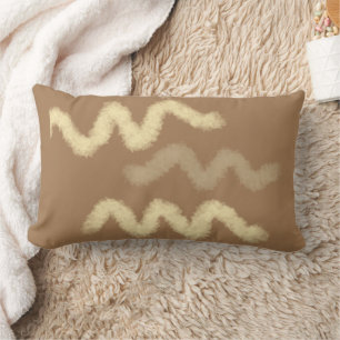 Coussin Rectangle simple personnalisé bleu violet noir feuilles ajou