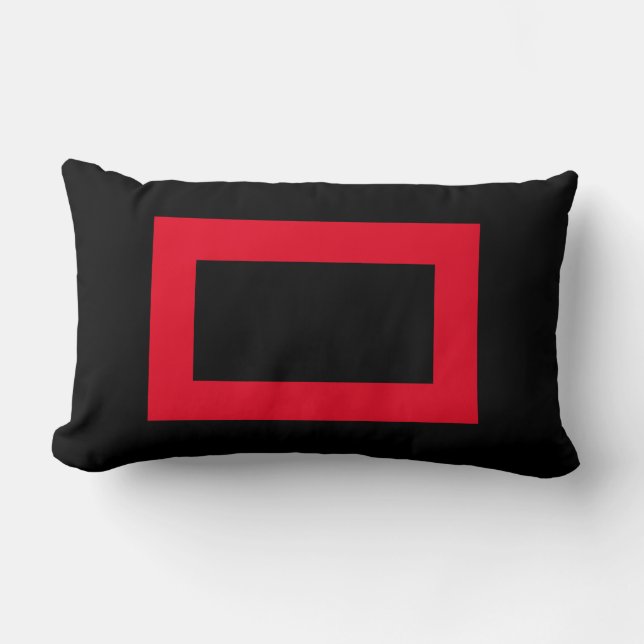 Coussin Rectangle simple personnalisé minimal ajouter votre logo adr (Recto)