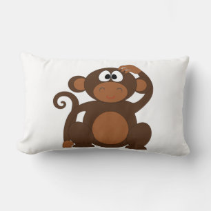 Coussin Rectangle Singe mignon