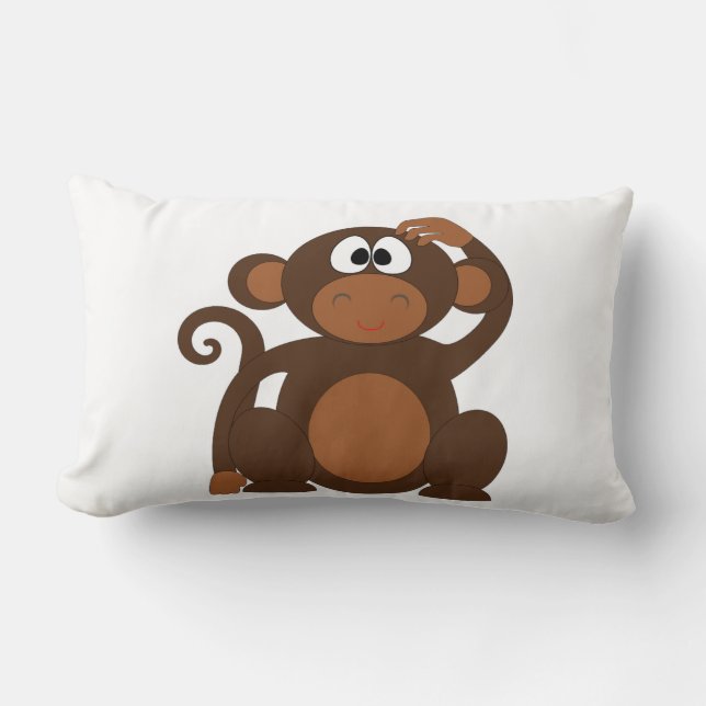 Coussin Rectangle Singe mignon (Recto)