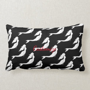 Coussin Rectangle Sirène blanche sous-marine nage Thunder_Cove