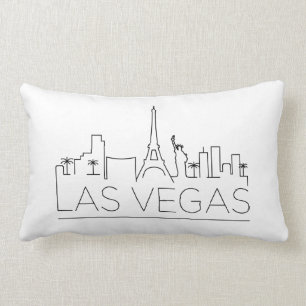 Coussin Rectangle Skyline Las Vegas