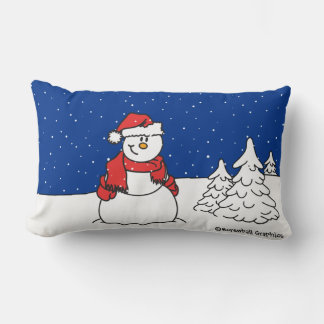 Coussin Rectangle Snowman