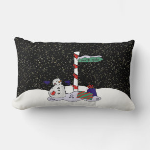 Coussin Rectangle Snowman & Pôle Nord -