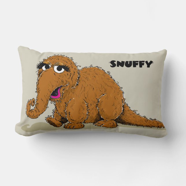 Coussin Rectangle Snuffleupagus vintage (Recto)