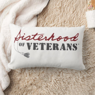 Coussin Rectangle Sœurs de la fierté militaire des vétérans Design