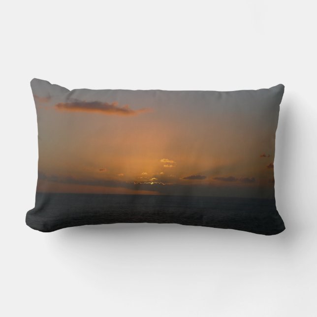 Coussin Rectangle Soleil derrière les nuages II (Recto)