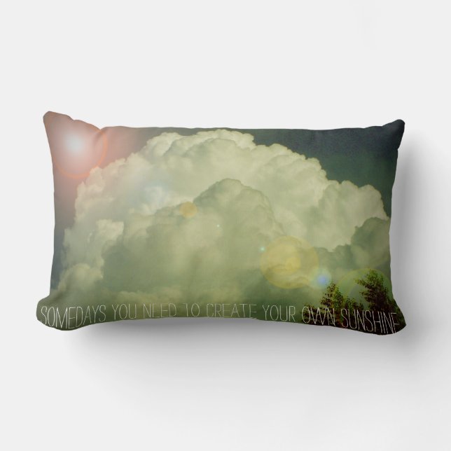 Coussin Rectangle Somedays que vous devez créer votre propre soleil (Recto)