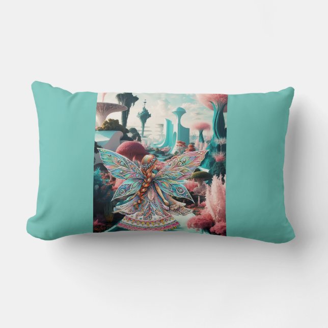 Coussin Rectangle Son Monde De Merveilleuse Magique (Recto)