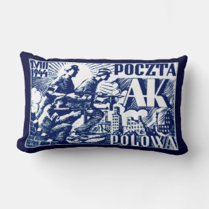 Coussin Rectangle Soulèvement de Varsovie 1944