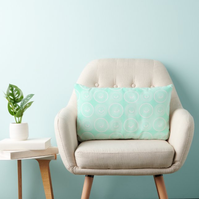 Coussin Rectangle Sourires amicaux Spearmint (Chaise)