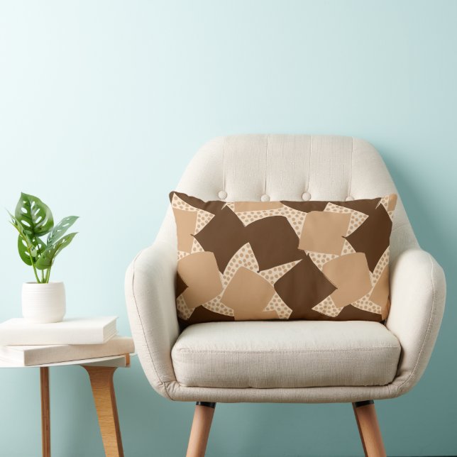 Coussin Rectangle Soutien Moderne : Coucher de soleil géométrique ab (Chaise)