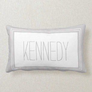 Coussin Rectangle Souvenir fait sur commande de nom de monogramme de