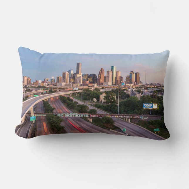 Coussin Rectangle Soyez quelqu'un à Houston, Texas (Recto)