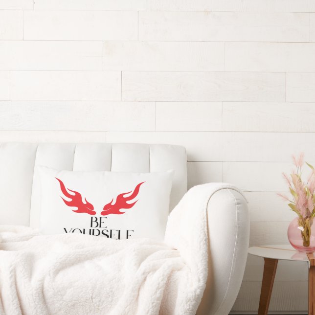 Coussin Rectangle Soyez Vous-Même – Conception de Citation Minimalis (Canapé)