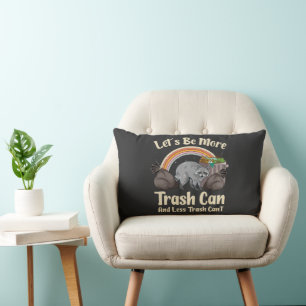 Coussin Rectangle Soyons plus poubelle et moins poubelle ne peut pas