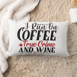 Coussin Rectangle Spectacles de meurtres drôles Vin Café Véritable C