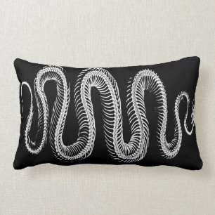 Coussin Rectangle Squelette de serpent glissant