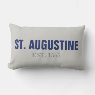 Coussin Rectangle St Augustine Établie 1565 Pillow