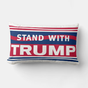 Coussin Rectangle Stand with Trump~2024~MAGA