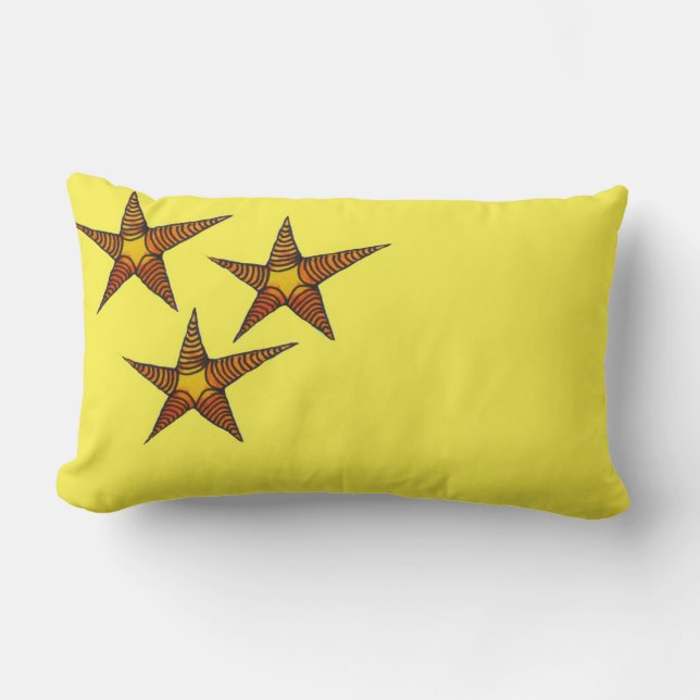 Coussin Rectangle Starfish sur l'art de plage de sable (Recto)