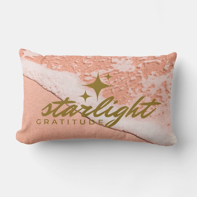 Coussin Rectangle starlight gratitude (Recto)