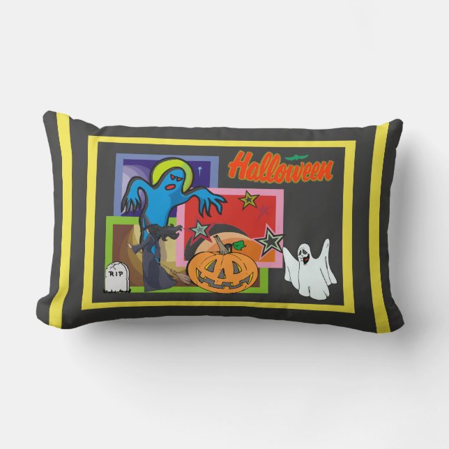 Coussin Rectangle Stars of Halloween - (Recto)
