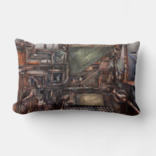 Coussin Rectangle Steampunk - Machine - Tous les cloches et sifflets