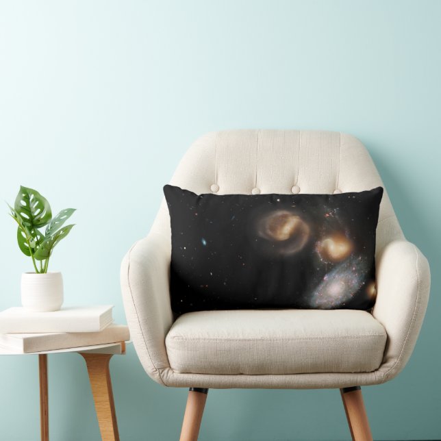 Coussin Rectangle Stephan's Quintet Galaxies (Chaise)