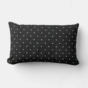 Coussin Rectangle Structure de coordination noire en silhouette