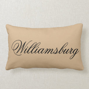 Coussin Rectangle Style colonial bronzage de Williamsburg