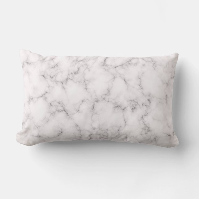 Coussin Rectangle Style de marbre élégant (Recto)