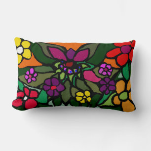 Coussin Rectangle style de peinture nature