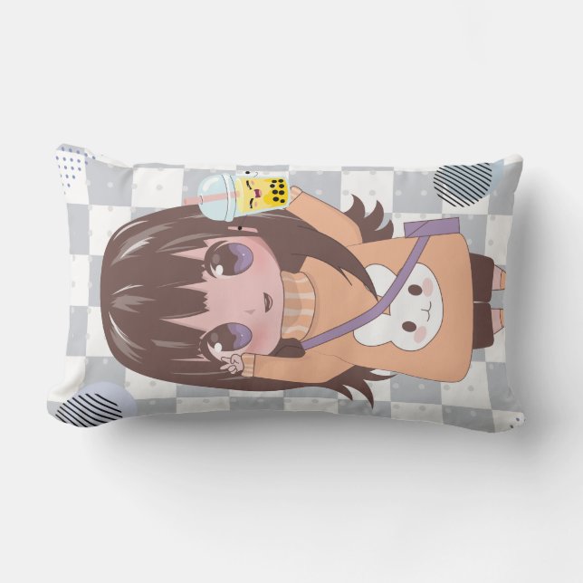 Coussin Rectangle style dessin animé (Recto)
