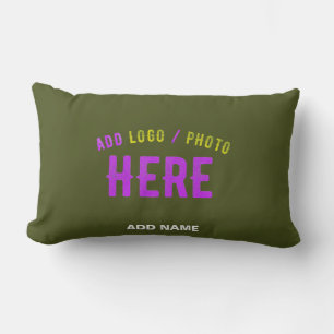 COUSSIN RECTANGLE STYLISH MODERNE ARMÉE VERT VÉRIFIÉ MARQUE