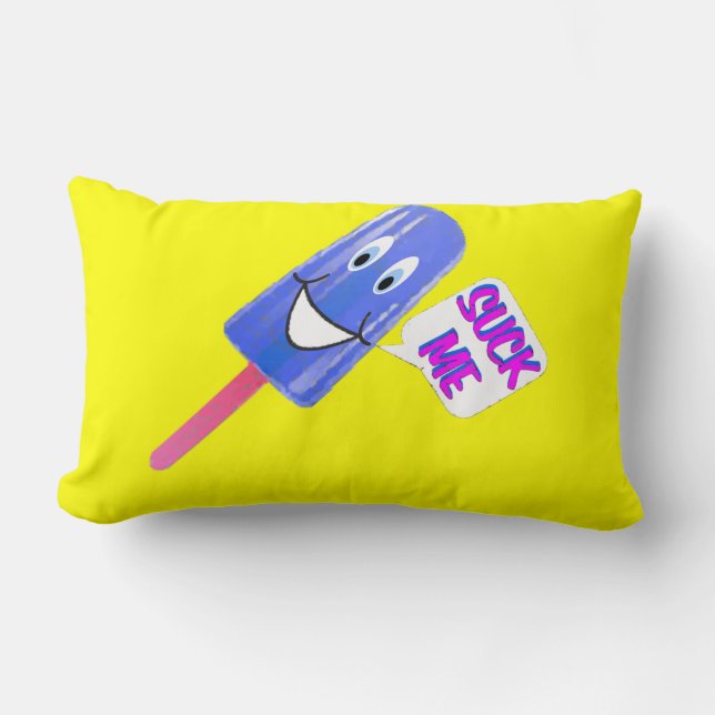 Coussin Rectangle Sucer moi Glace Pop (Recto)