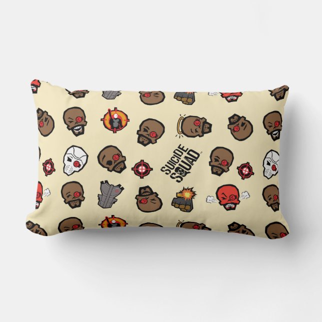 Coussin Rectangle Suicide Squad | Deadshot Emoji Pattern (Recto)