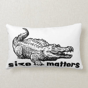 Coussin Rectangle Sujets drôles de TAILLE - alligator ou crocodile