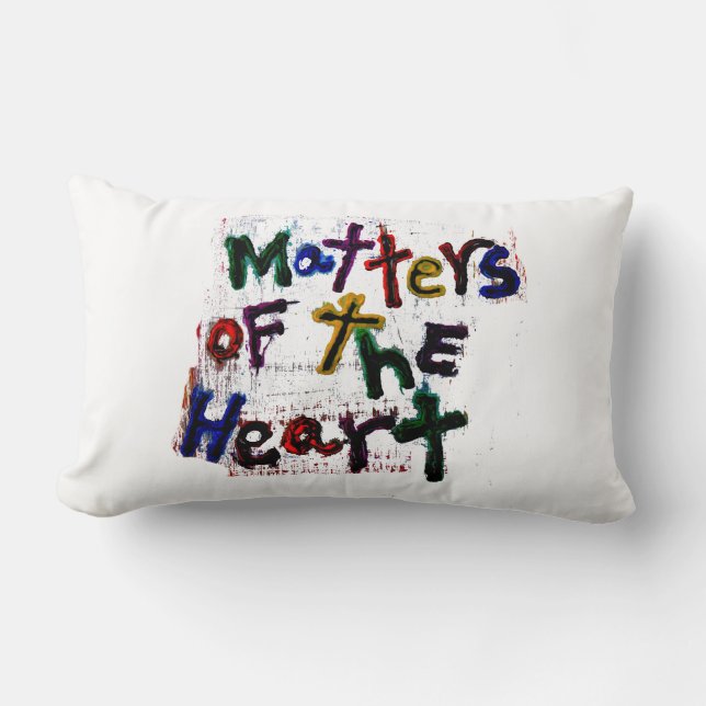 Coussin Rectangle sujets du coeur (Recto)