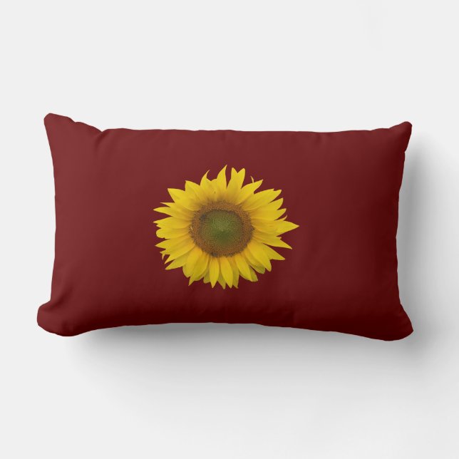 Coussin Rectangle Sunflower Country Botanique Boho (Recto)