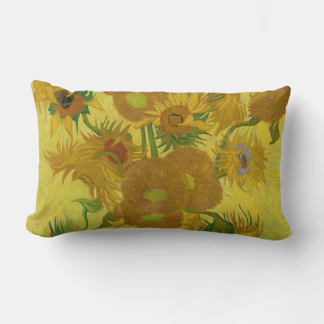 Coussin Rectangle Sunflowers - Vincent van Gogh (Recto)