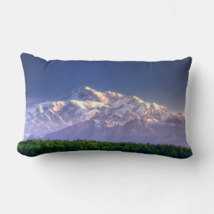 Coussin Rectangle Sunrise Kisses Mt. McKinley chaîne Alaska