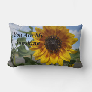 Coussin Rectangle Sunshine de tournesol,