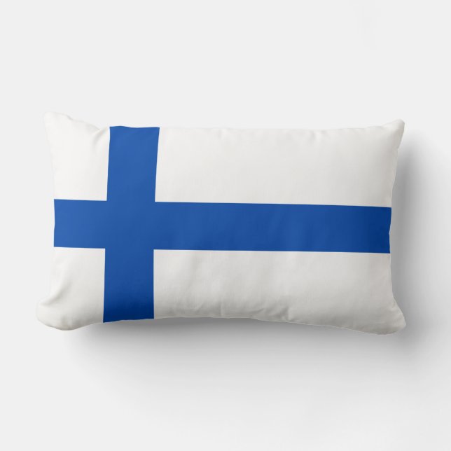 Coussin Rectangle Suomen Lippu - le drapeau de la Finlande (Recto)